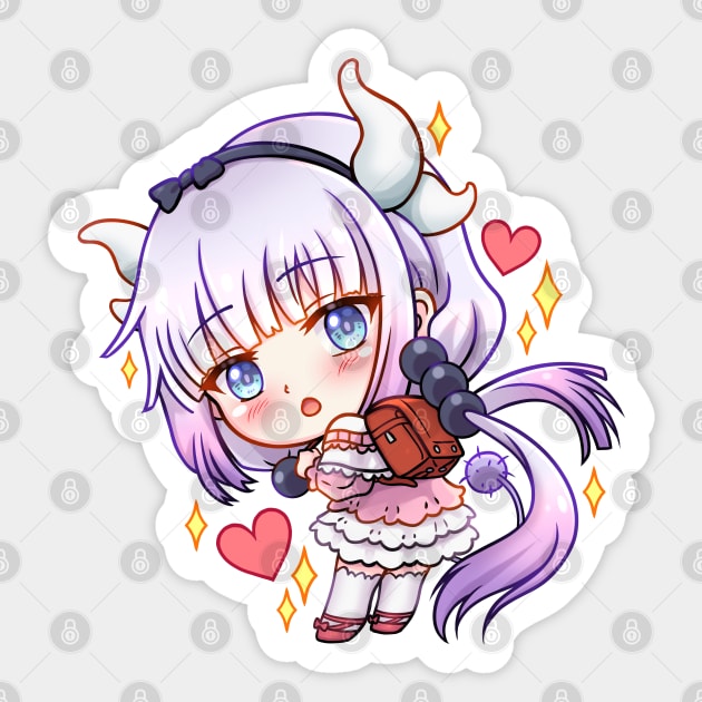 Chibi Electric Dragon Maid Sticker by CristalZhaduir